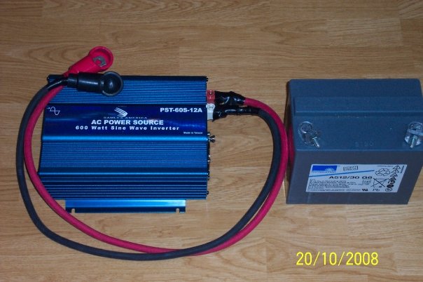 Gel Cell Battery and Pure Sine Inverter